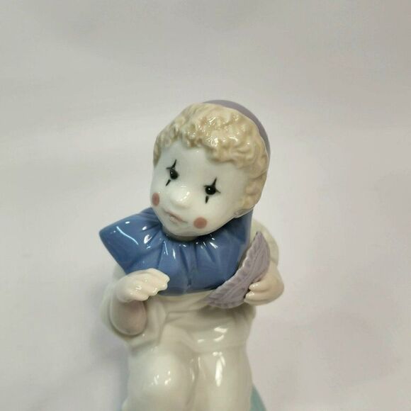 Lladro 1993 Golden Memories 6" Figure “Pierrot in Love” Rare - Picture 5 of 11